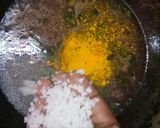 A picture of step 3 of Dhaniya kulambu.