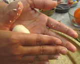 A picture of step 6 of Orange Sandesh.