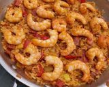 Une image de l'étape 11 de Paella revisitée et allégée.