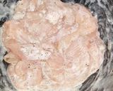 A picture of step 1 of Chicken chow mein.