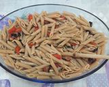 Pas rețetă Paste (pennette) cu vinete, roșioare și mozzarella 6 fotografie