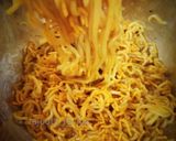 A picture of step 3 of Aloo bhujia Maggie masala.