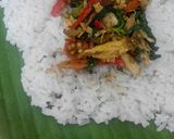 Foto langkah ke 3 dari resep Nasi Bakar Ayam Pedas.