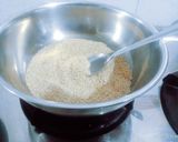 A picture of step 2 of Healthy tasty Til gud peanut dry fruits Burfi.