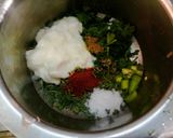 A picture of step 1 of Methi Pakoda.