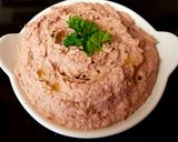 A picture of step 5 of My Beetroot Hummis picnic Dip. 😻.