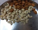 A picture of step 1 of Coconut, dry fruits and chocolate modak.