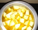 A picture of step 1 of Raw Papaya & Chana dal Dalma.