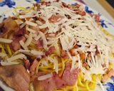 Foto del paso 10 de la receta Pasta con Bacon y Salsa Carbonara de Huevo