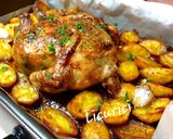 Pas rețetă Pui întreg la cuptor cu unt și ierburi aromate 3 fotografie