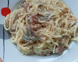 Foto del paso 6 de la receta: Espaguetis a la "falsa carbonara"😋😋