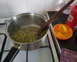 A picture of step 2 of Green daal.