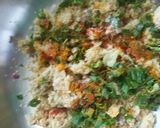 A picture of step 1 of Bread sweet potato tikki.