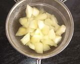 A picture of step 1 of Achari aam sabji.