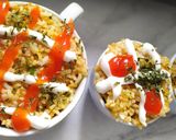 Foto langkah ke 5 dari resep Nasgor Berselimut Mentai Ayam.