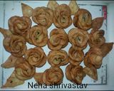 A picture of step 12 of Rose flower mathri.