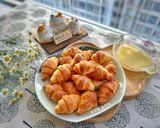 Hình bước làm 5 của món Bánh Croissant Mini Nướng Chấm Sữa Đặc