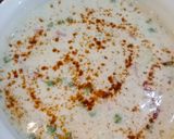 A picture of step 4 of Alu matar raita 🥔.