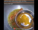 A picture of step 4 of Star Shape Bajra methi poori with aloo sabji.