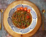 A picture of step 8 of Matki Tadka.