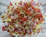A picture of step 9 of Sukha Bhel Mumbai Style.