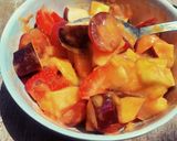 Foto langkah ke 3 dari resep Fresh Fruits wif Mango Sauce.