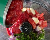 A picture of step 3 of Fresh Tomato Salsa 🍅 & Deep Fried Tortilla Chips.