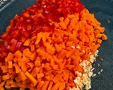Foto del paso 1 de la receta: Paella/Arroz integral con camarones y pollo