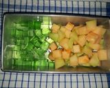 Foto langkah ke 5 dari resep Es Jeli Melon.