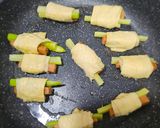 豆皮蘆筍素火腿捲的食譜步驟3照片