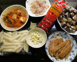 海鮮泡菜炒年糕的食譜步驟1照片
