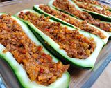 Foto del paso 5 de la receta: Zapallos italianos rellenos con carne ❤️