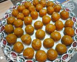 A picture of step 4 of Besan Laddu.