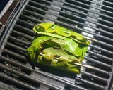 A picture of step 18 of Sticky Rice Chicken Dumplings Wrapped in Banana Leaf.
