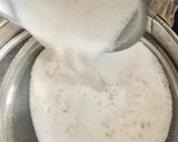 A picture of step 2 of Almond milk and Sweet Potato Soup served with Croutons.