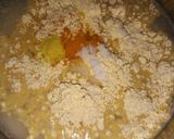 A picture of step 1 of Rajasthani Kadhi.