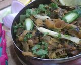 A picture of step 10 of Achari Methi kadu.