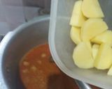 A picture of step 7 of Kadhi khichri & Gurde ka Salan ki thaali.