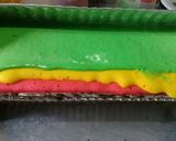 Foto langkah ke 5 dari resep Half rainbowcake.