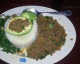 A picture of step 8 of Rice with lentils and spinach.