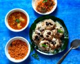 A picture of step 10 of Odisha favorite snacks- Dahivada Aloodum.