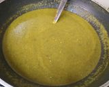 A picture of step 3 of Paneer spinach.