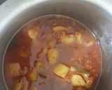 A picture of step 2 of Spicy potato curry.