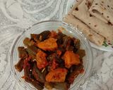 A picture of step 3 of #WIS Bhindi masala.