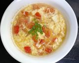 Hình bước làm 4 của món Canh cà chua trứng