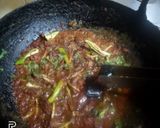 A picture of step 1 of Beef karahi.