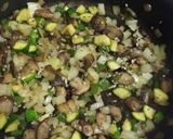 A picture of step 1 of Skillet Veggie Lasagna.