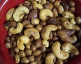 A picture of step 2 of Masala dry fruits.