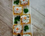 A picture of step 1 of Veg canapés.