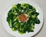 Hình bước làm 5 của món Cải Bẹ xanh trộn tương đậu 봄동된장무침
